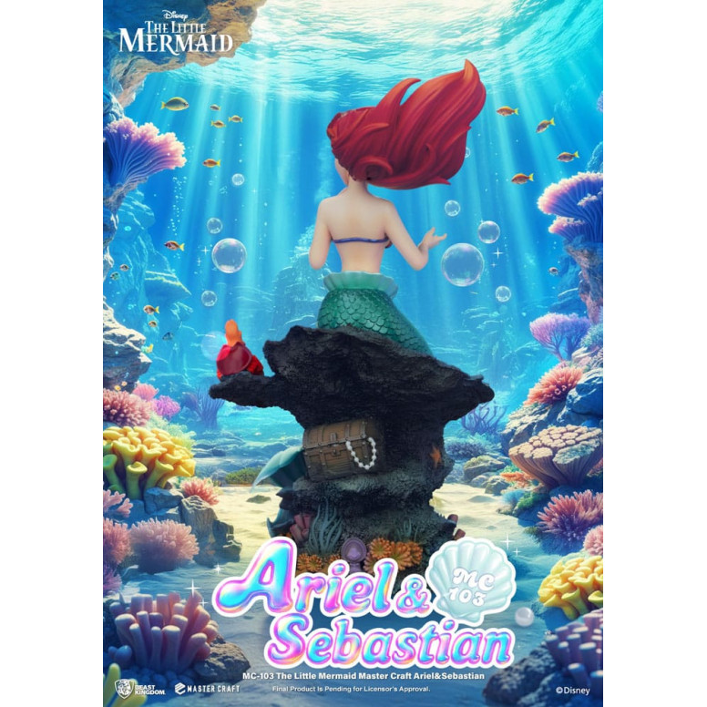 Beast Kingdom Disney - Master Craft Ariel y Sébastien - La Sirenita