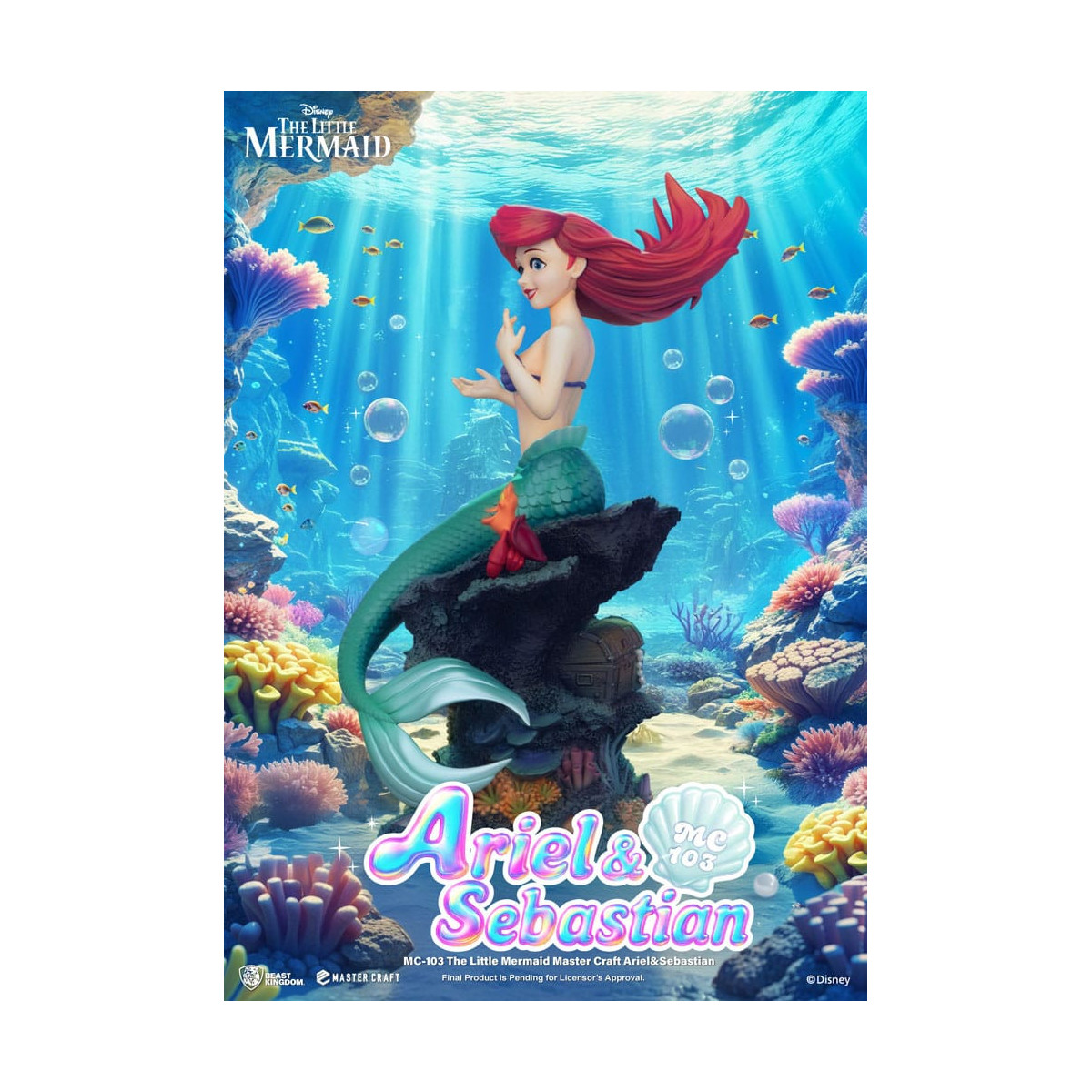 Beast Kingdom Disney - Master Craft Ariel y Sébastien - La Sirenita