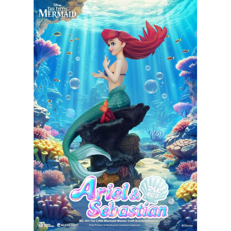 Beast Kingdom Disney - Master Craft Ariel y Sébastien - La Sirenita