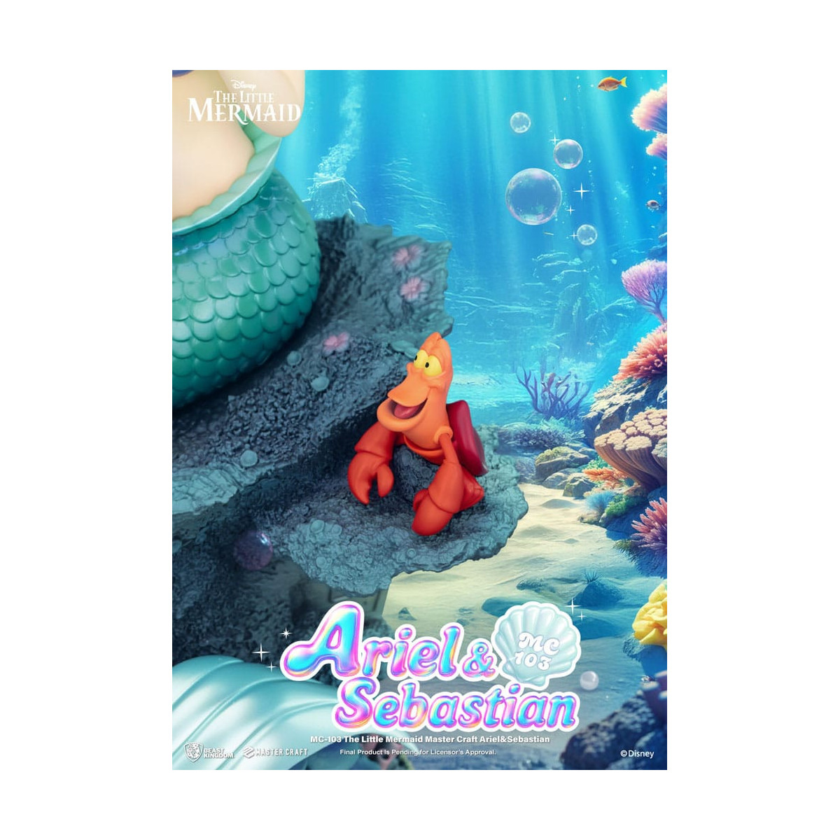 Beast Kingdom Disney - Master Craft Ariel y Sébastien - La Sirenita