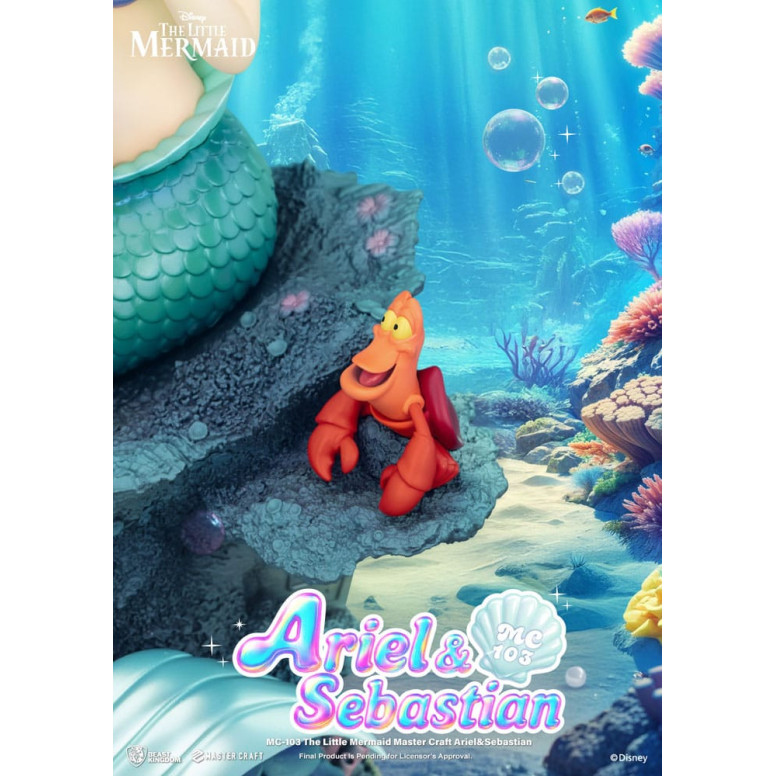 Beast Kingdom Disney - Master Craft Ariel y Sébastien - La Sirenita
