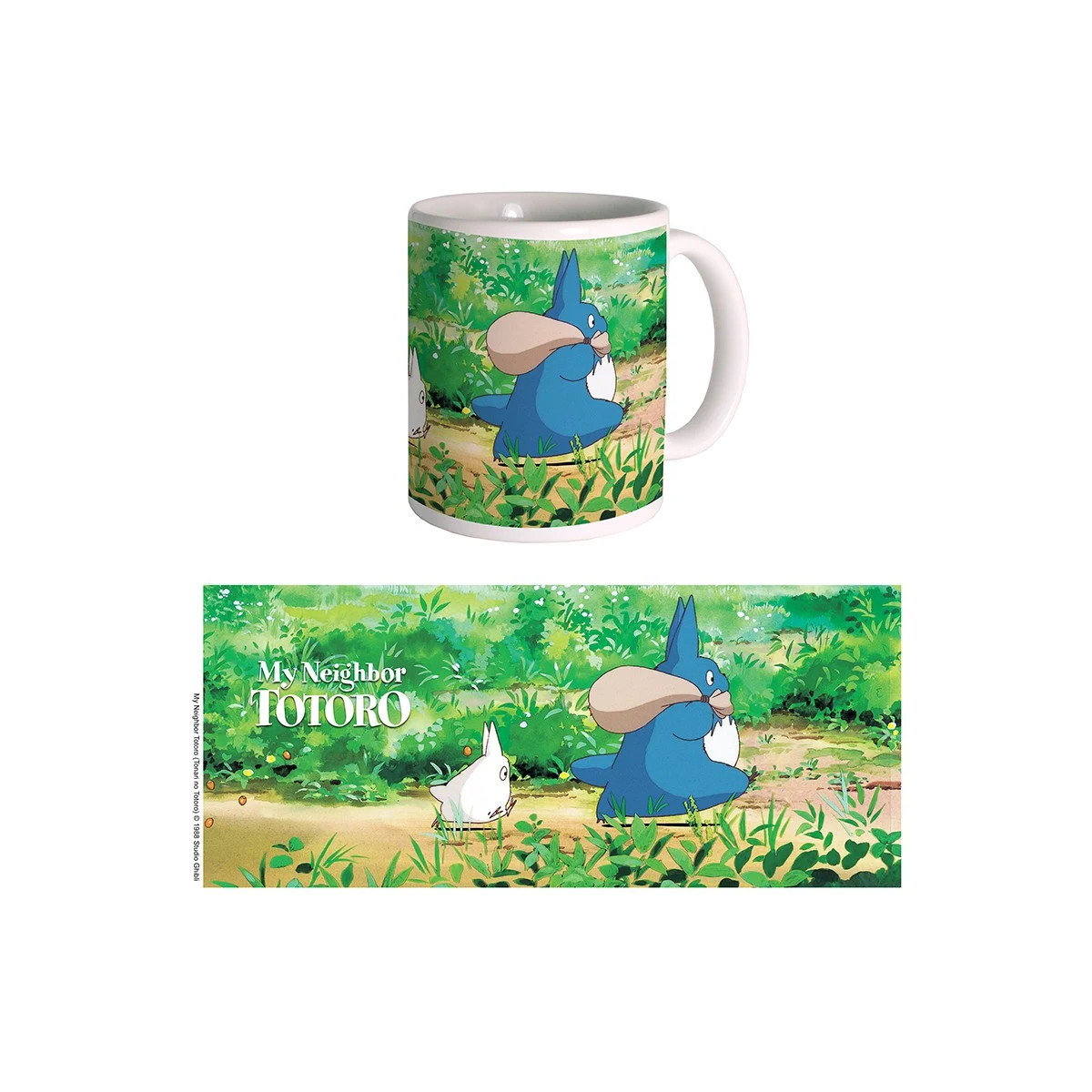 Semic - Taza Ghibli 08 - Totoro Azul y Blanco - Mi vecino Totoro