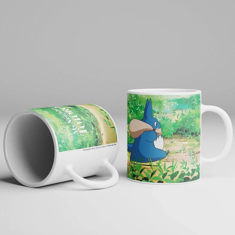 Semic - Taza Ghibli 08 - Totoro Azul y Blanco - Mi vecino Totoro