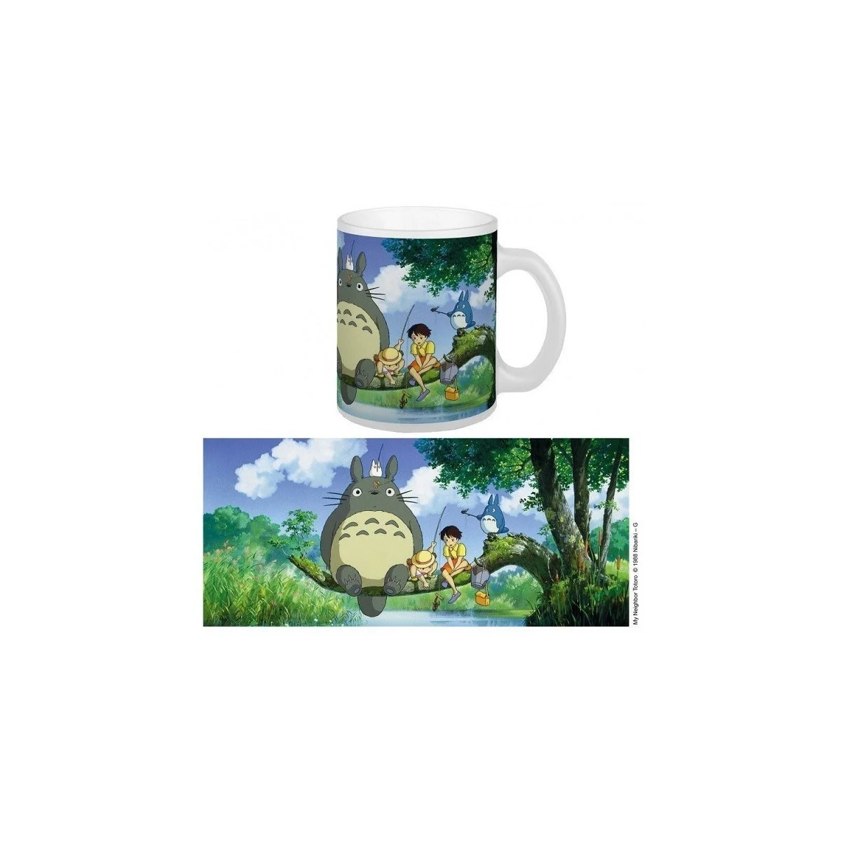 Semic - Taza Ghibli 01 - Totoro Pescando - Mi vecino Totoro
