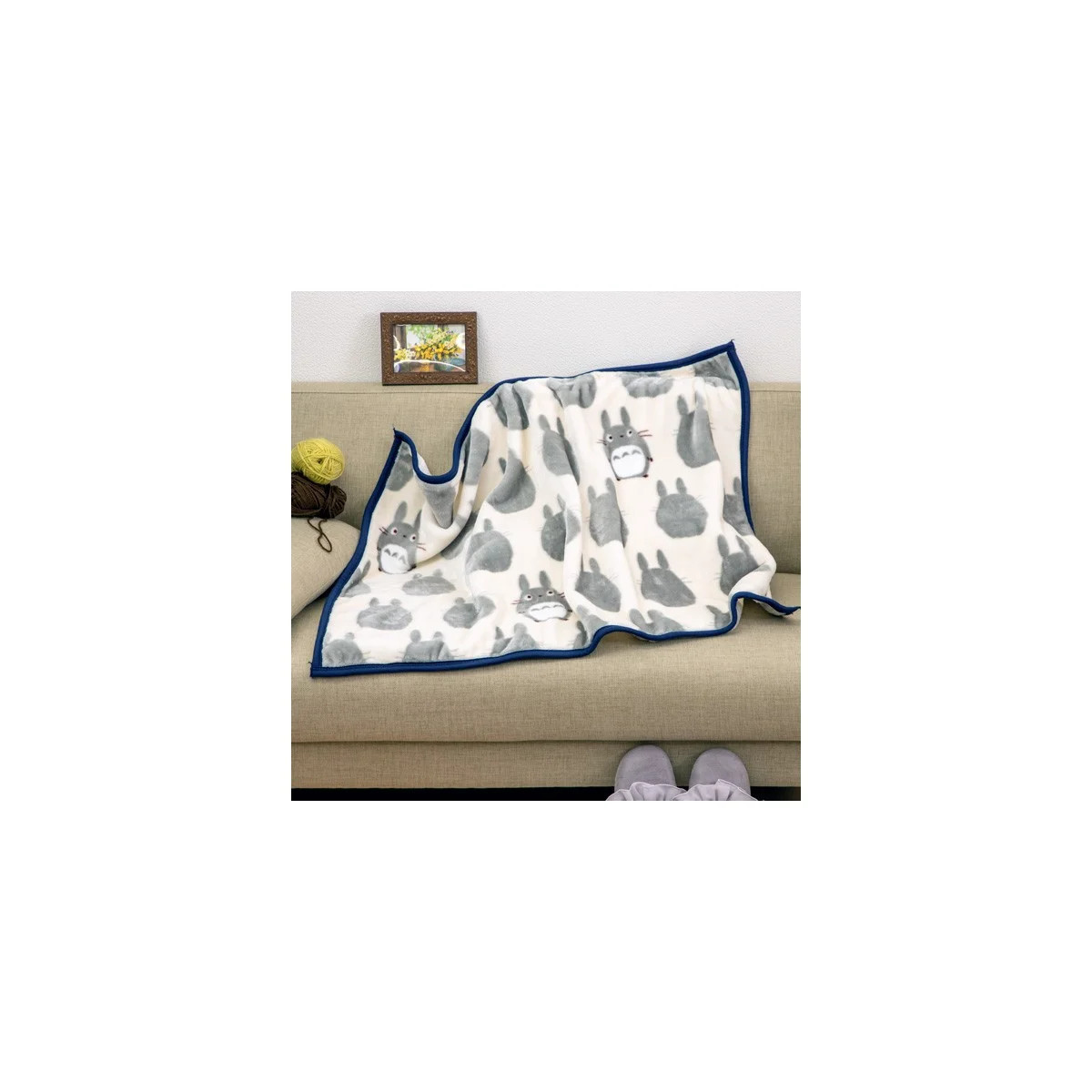 Marushin - Manta Silueta Totoro Gris 70x100 cm - Mi vecino Totoro