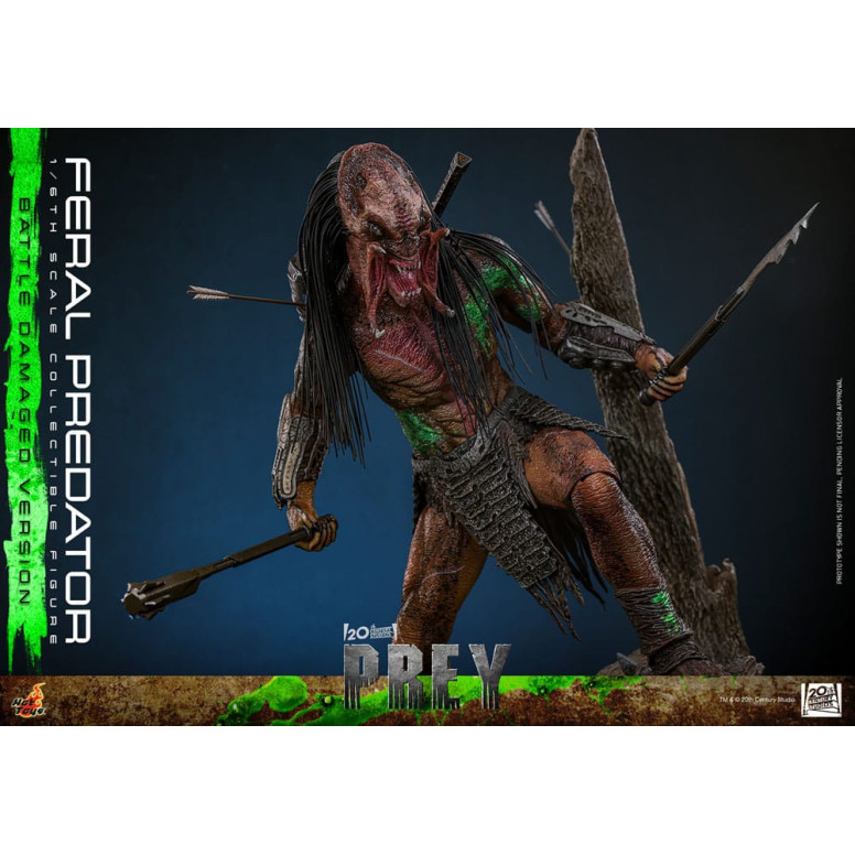 Hot Toys - Depredador Feral (Versión Dañada en Batalla) MMS 1/6 - Prey