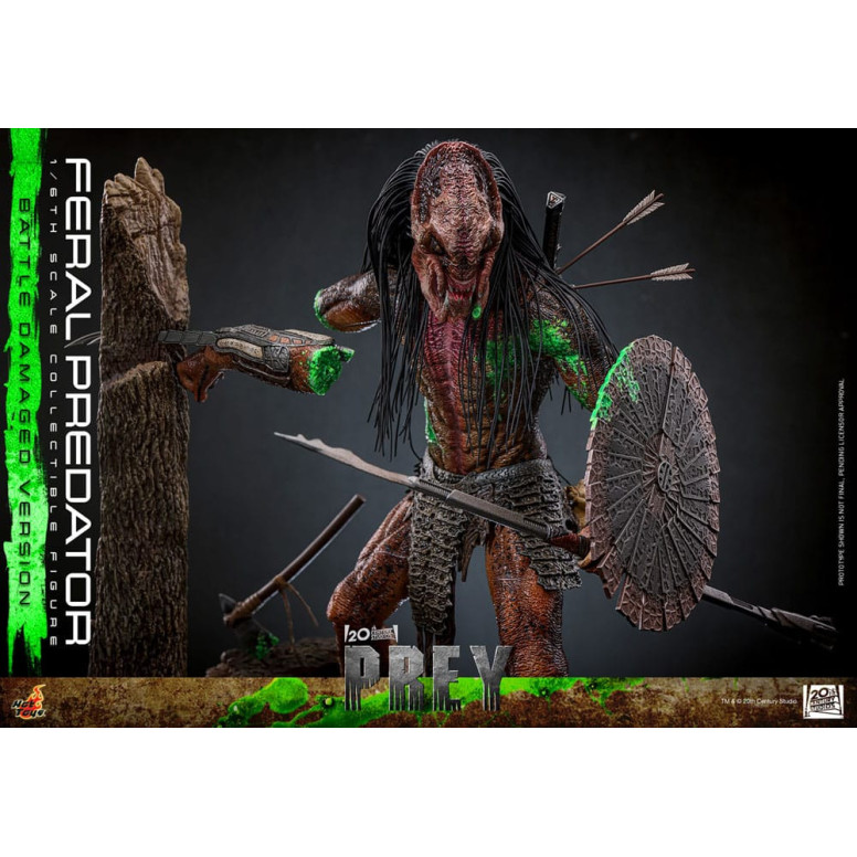 Hot Toys - Depredador Feral (Versión Dañada en Batalla) MMS 1/6 - Prey
