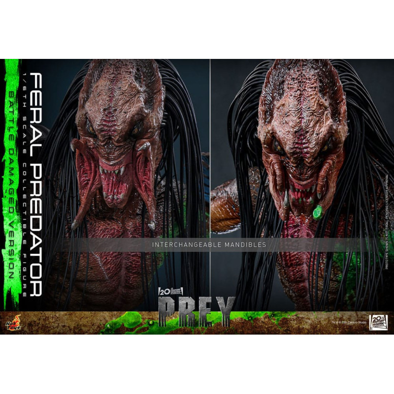 Hot Toys - Depredador Feral (Versión Dañada en Batalla) MMS 1/6 - Prey