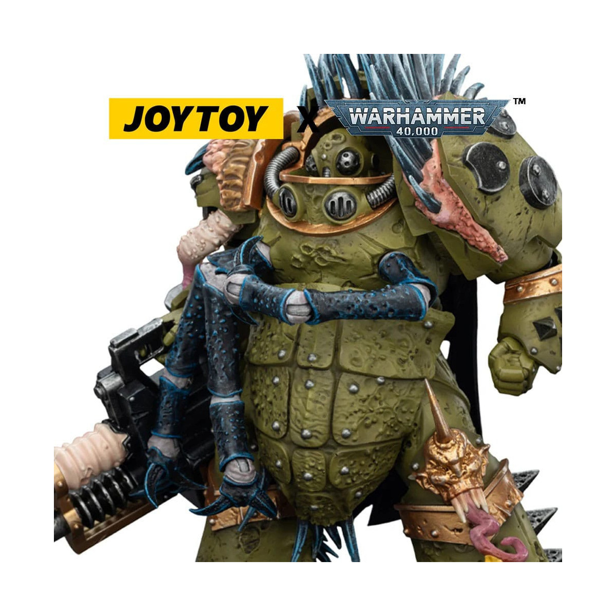 Joytoy - Death Guard - Blightlord Terminator 1 con Reaper Autocannon y Bubotic Blades 1/18 - Warhammer 40k