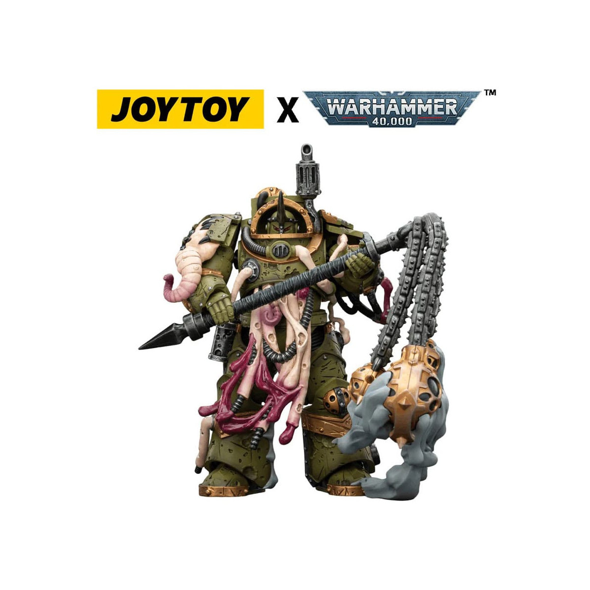 Joytoy - Guardia de la Muerte - Blightlord Terminator 2 con mayal de corrupción 1/18 - Warhammer 40k