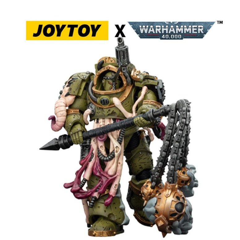 Joytoy - Guardia de la Muerte - Blightlord Terminator 2 con mayal de corrupción 1/18 - Warhammer 40k