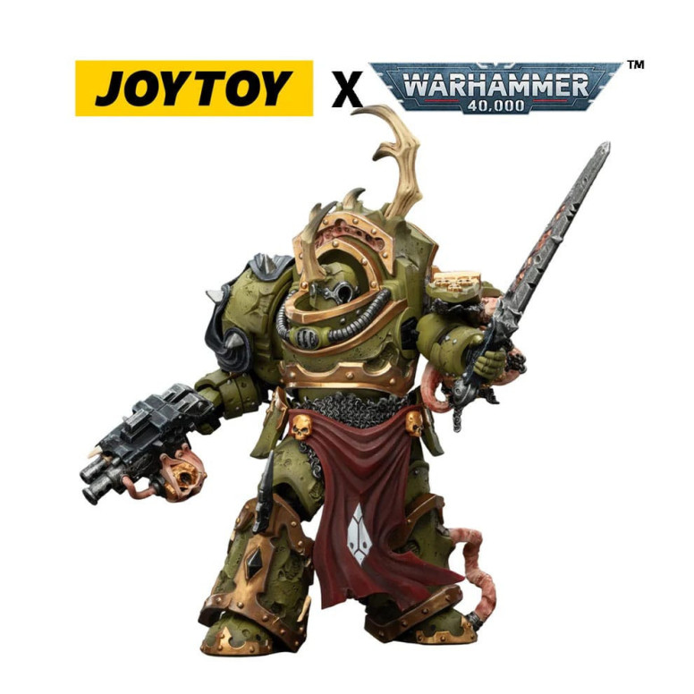 Joytoy - Guardia de la Muerte - Blightlord Terminator 3 con Combi-bolter y Bubotic Blade 1/18 - Warhammer 40k