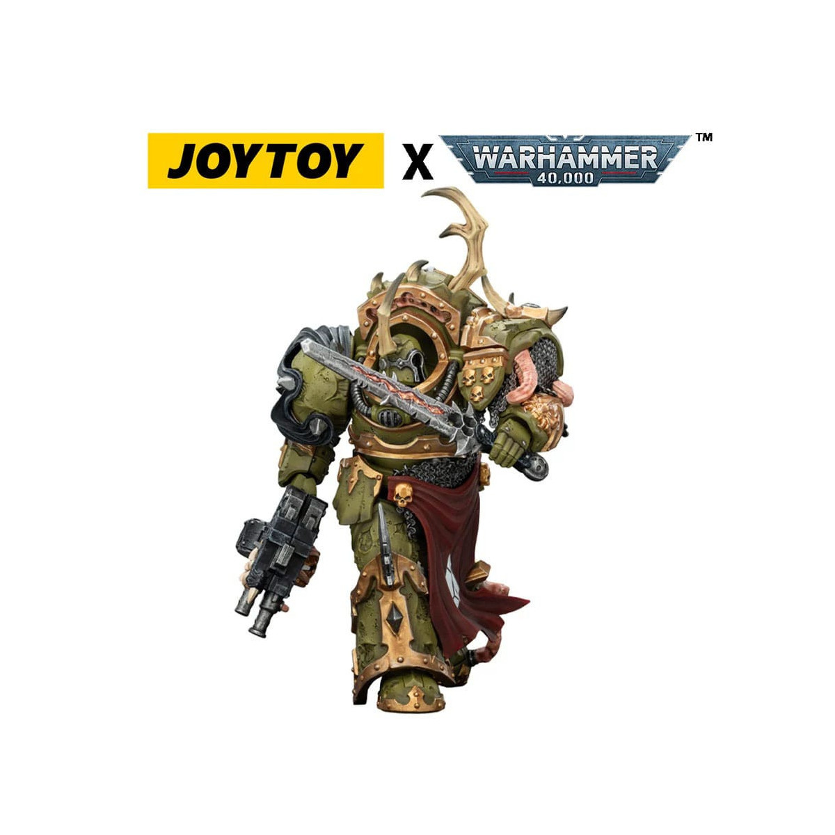 Joytoy - Guardia de la Muerte - Blightlord Terminator 3 con Combi-bolter y Bubotic Blade 1/18 - Warhammer 40k