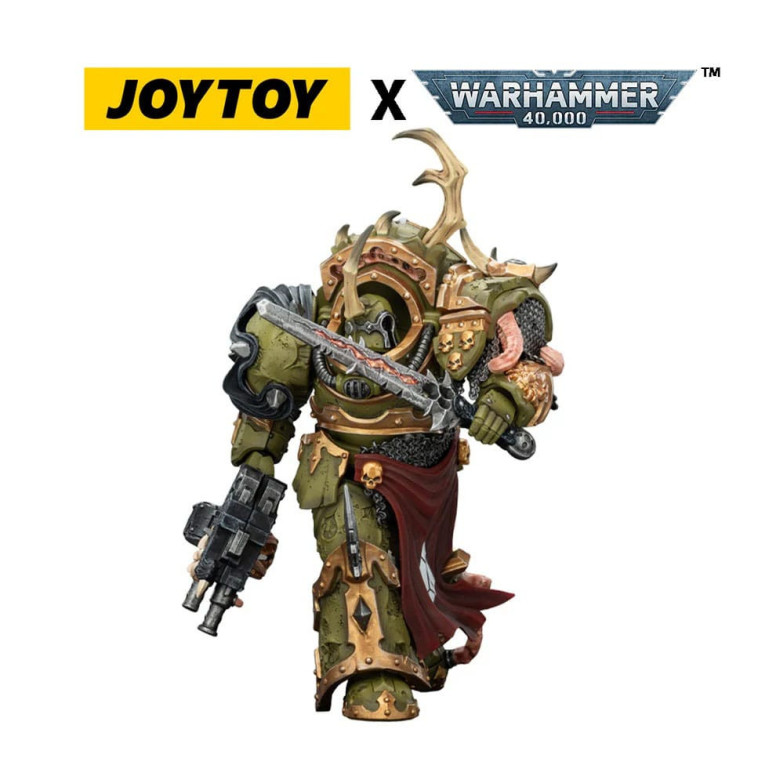 Joytoy - Guardia de la Muerte - Blightlord Terminator 3 con Combi-bolter y Bubotic Blade 1/18 - Warhammer 40k