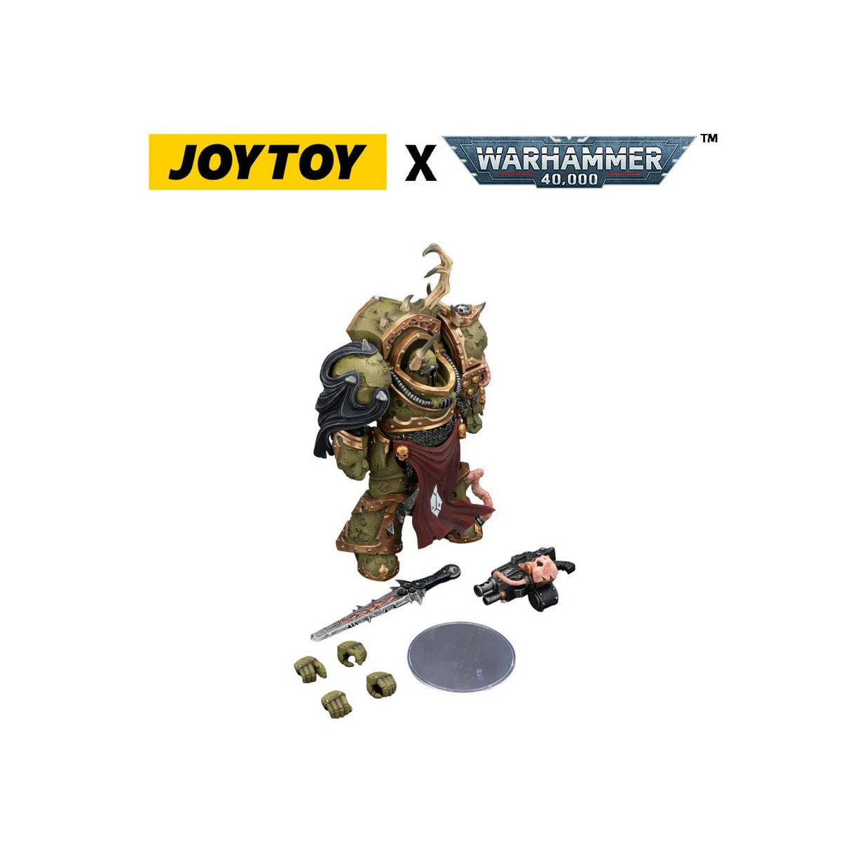 Joytoy - Guardia de la Muerte - Blightlord Terminator 3 con Combi-bolter y Bubotic Blade 1/18 - Warhammer 40k