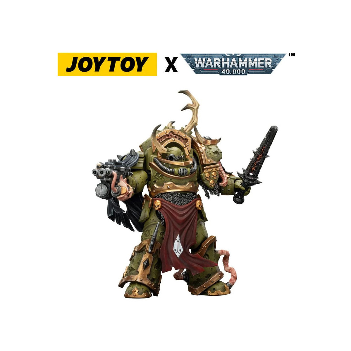 Joytoy - Guardia de la Muerte - Blightlord Terminator 3 con Combi-bolter y Bubotic Blade 1/18 - Warhammer 40k