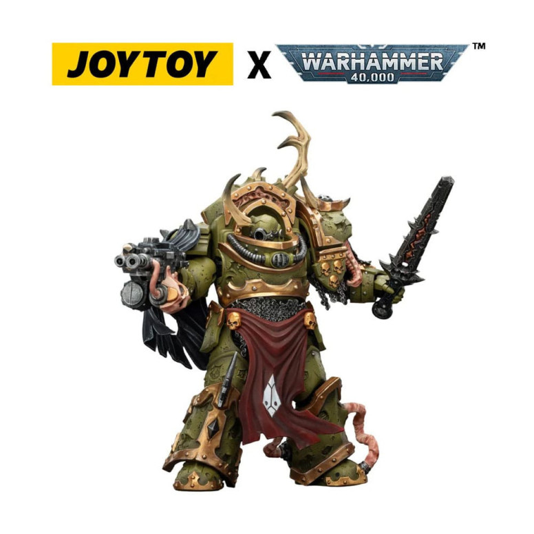 Joytoy - Guardia de la Muerte - Blightlord Terminator 3 con Combi-bolter y Bubotic Blade 1/18 - Warhammer 40k