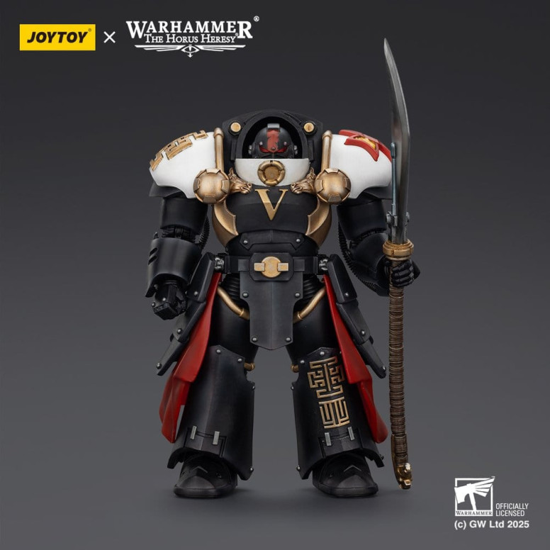 JoyToy Space Marines - Cicatrices Blancas - Ebon Keshig Terminator 1 con Power Glaive 1/18 - La Herejía de Horus