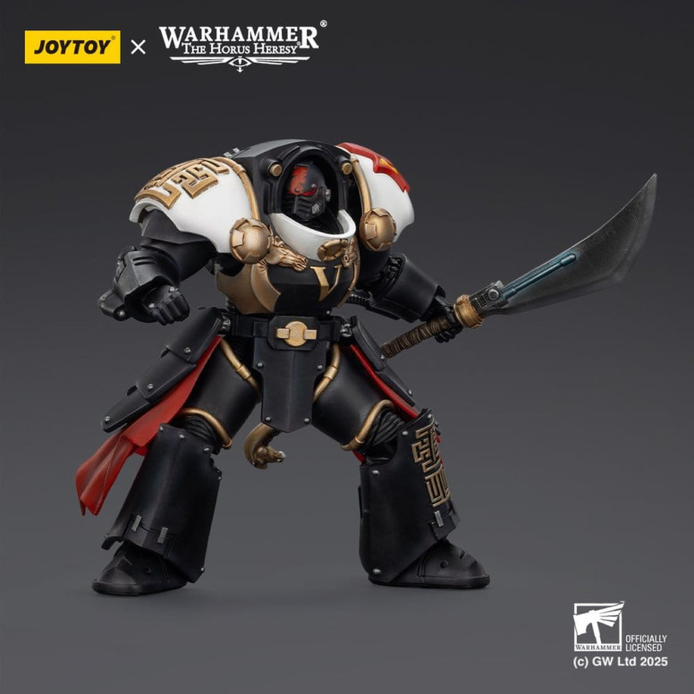 JoyToy Space Marines - Cicatrices Blancas - Ebon Keshig Terminator 1 con Power Glaive 1/18 - La Herejía de Horus