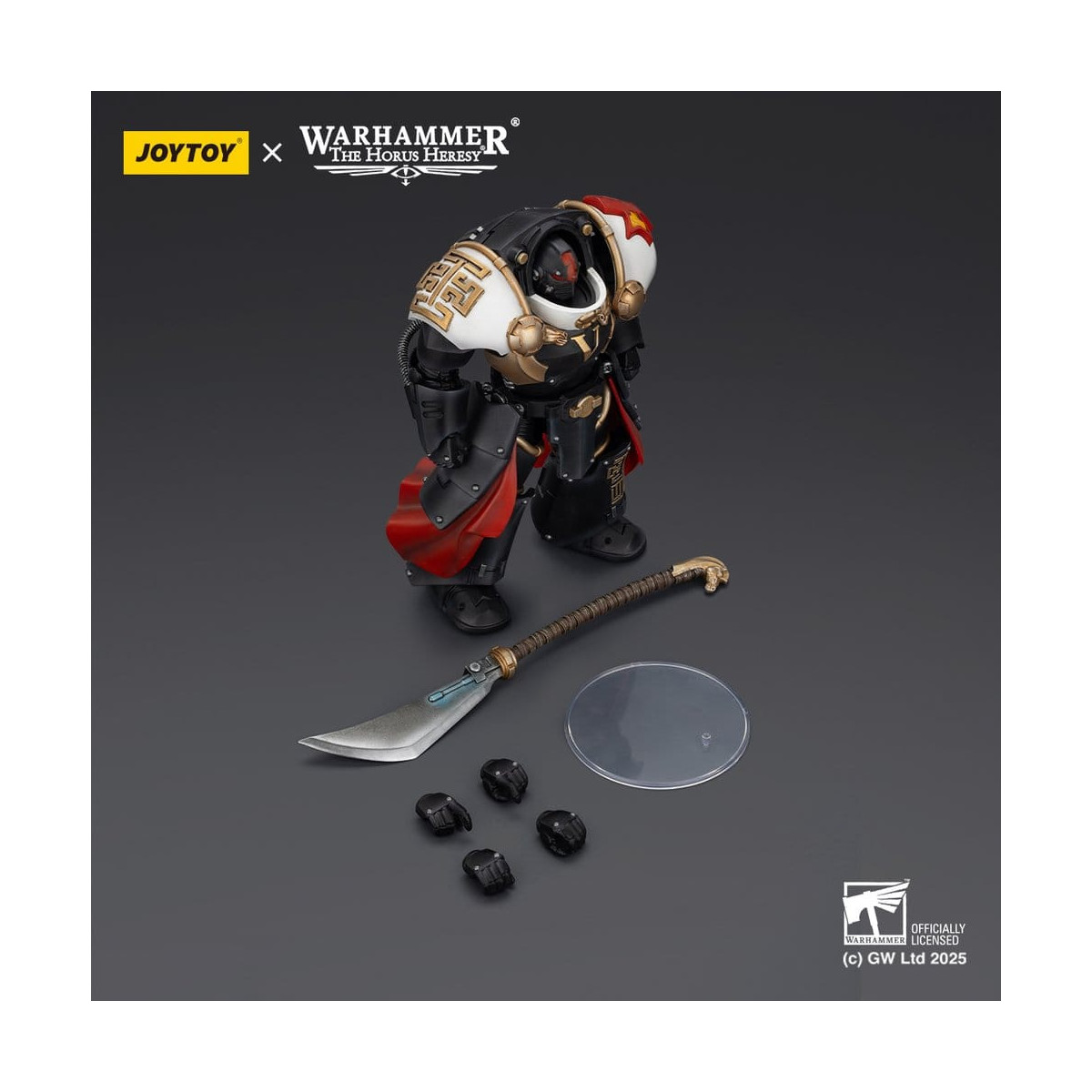 JoyToy Space Marines - Cicatrices Blancas - Ebon Keshig Terminator 1 con Power Glaive 1/18 - La Herejía de Horus