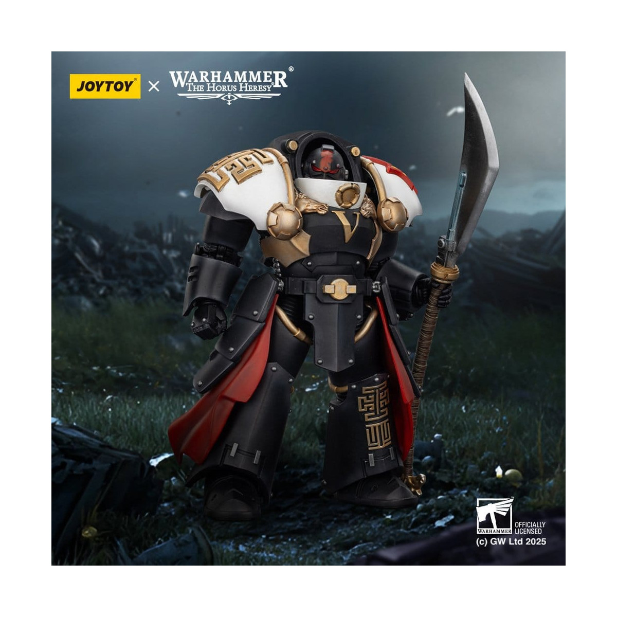 JoyToy Space Marines - Cicatrices Blancas - Ebon Keshig Terminator 1 con Power Glaive 1/18 - La Herejía de Horus
