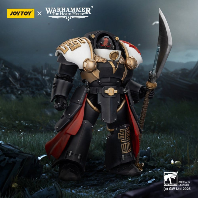 JoyToy Space Marines - Cicatrices Blancas - Ebon Keshig Terminator 1 con Power Glaive 1/18 - La Herejía de Horus