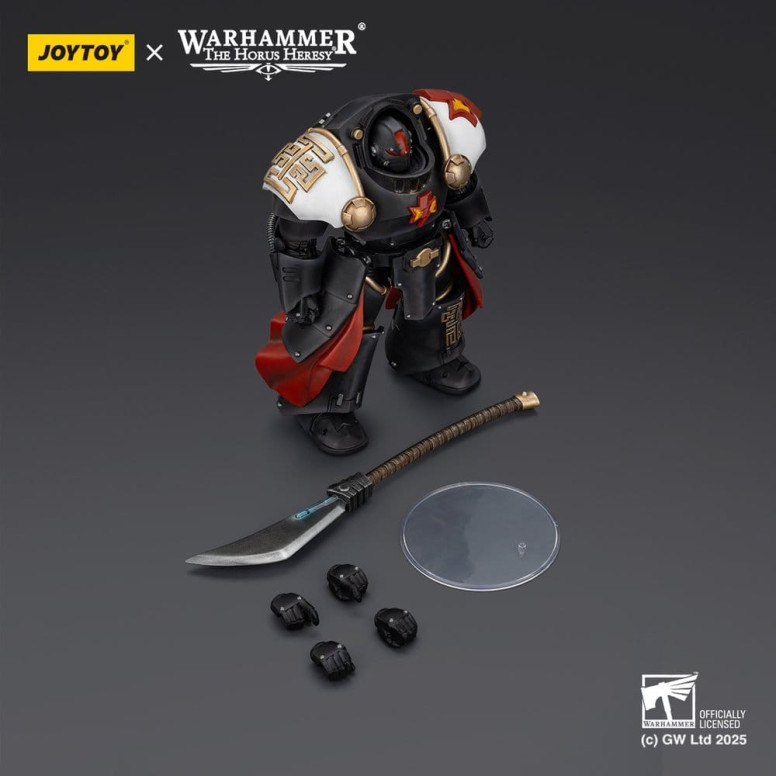 JoyToy Space Marines - Cicatrices Blancas - Ebon Keshig Terminator 2 con Power Glaive 1/18 - La Herejía de Horus