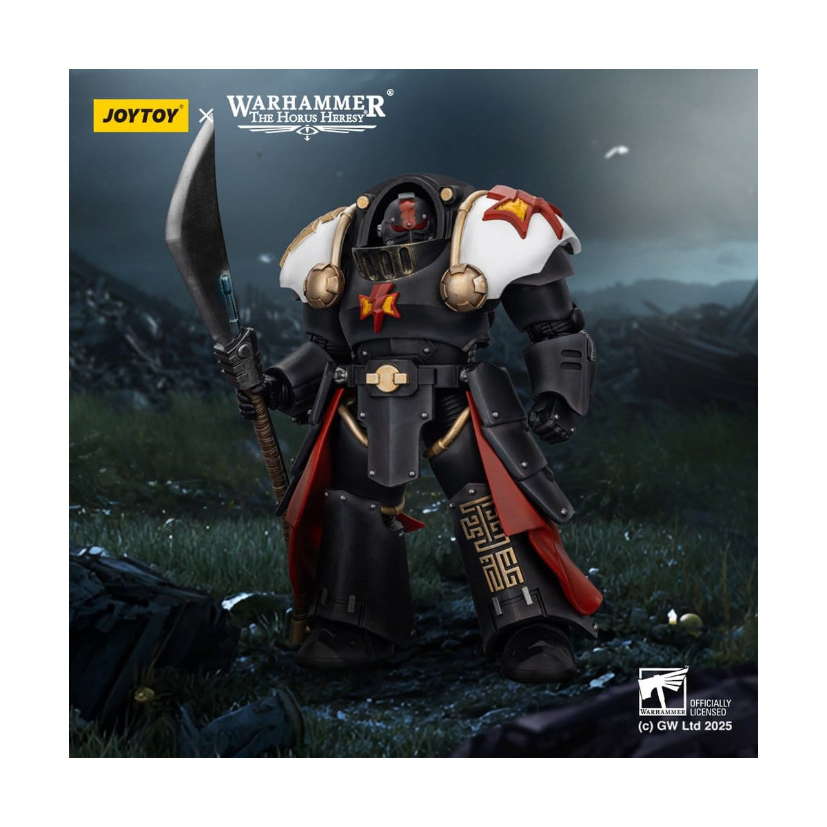 JoyToy Space Marines - Cicatrices Blancas - Ebon Keshig Terminator 2 con Power Glaive 1/18 - La Herejía de Horus