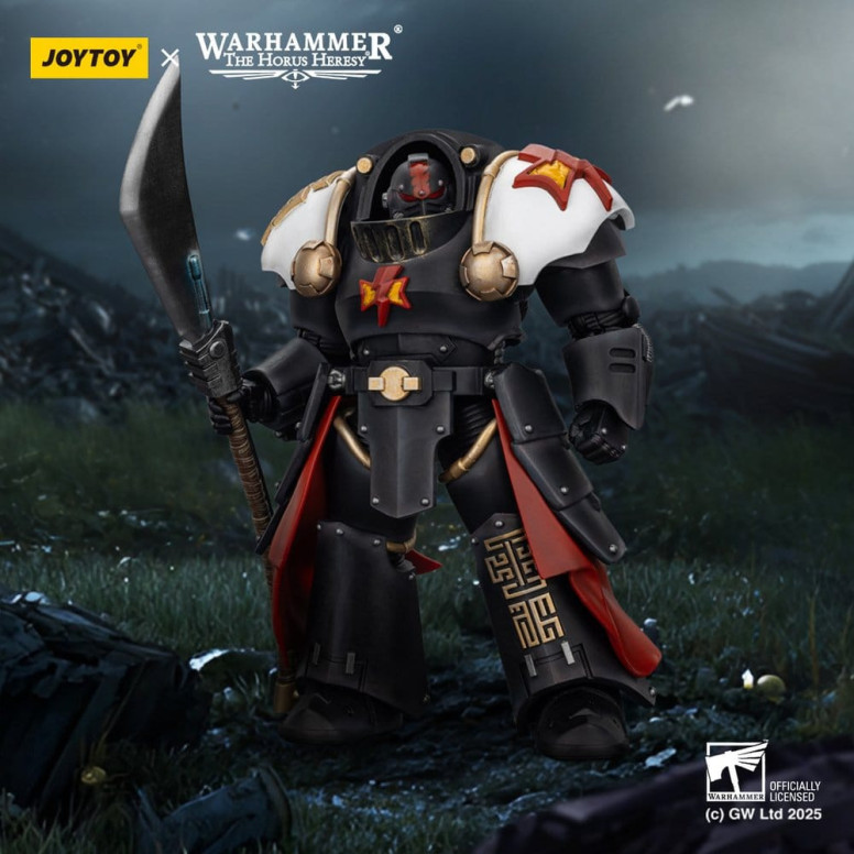 JoyToy Space Marines - Cicatrices Blancas - Ebon Keshig Terminator 2 con Power Glaive 1/18 - La Herejía de Horus