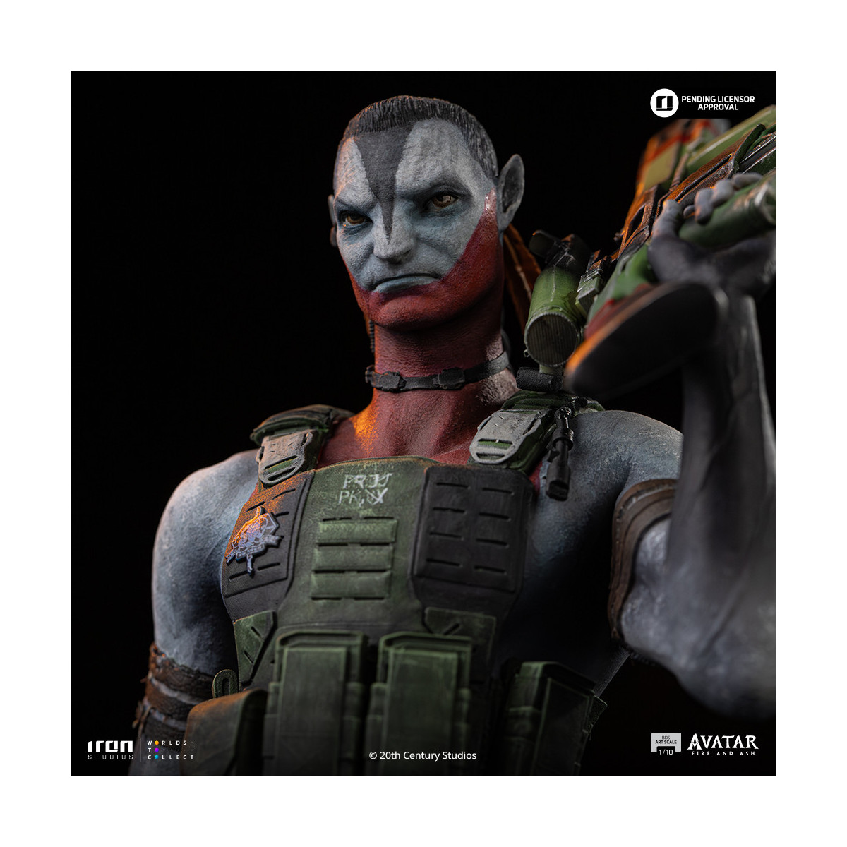 Iron Studios - Miles Quaritch Arte Escala 1/10 - Avatar 3: Fuego y Ceniza