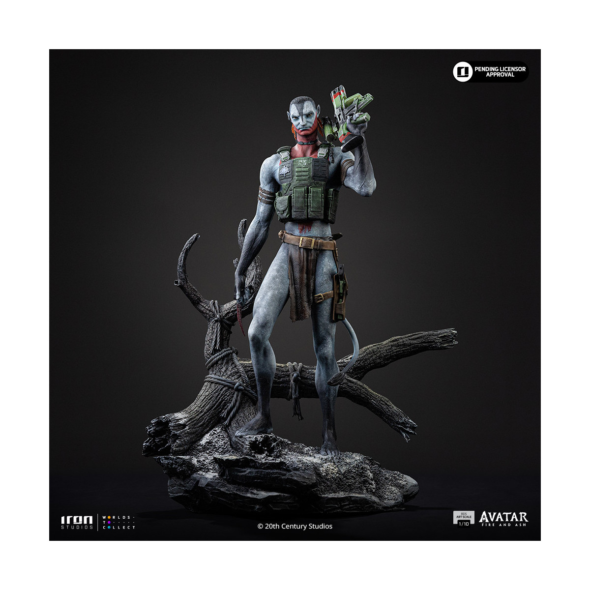 Iron Studios - Miles Quaritch Arte Escala 1/10 - Avatar 3: Fuego y Ceniza