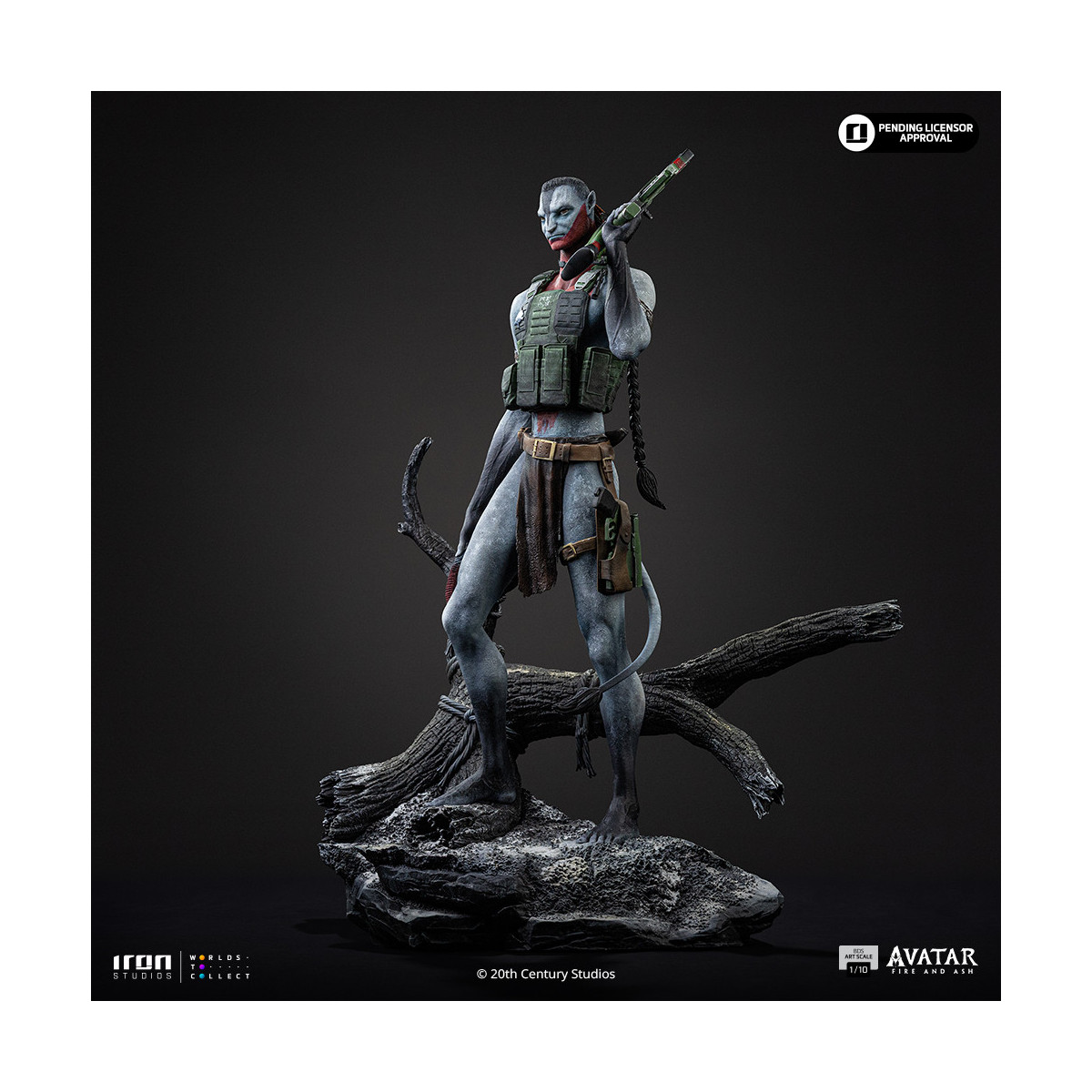 Iron Studios - Miles Quaritch Arte Escala 1/10 - Avatar 3: Fuego y Ceniza
