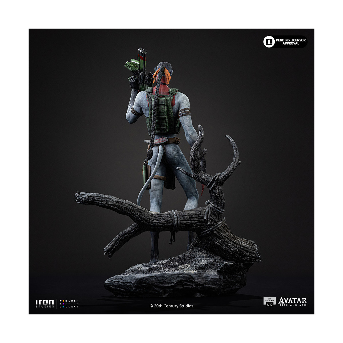 Iron Studios - Miles Quaritch Arte Escala 1/10 - Avatar 3: Fuego y Ceniza
