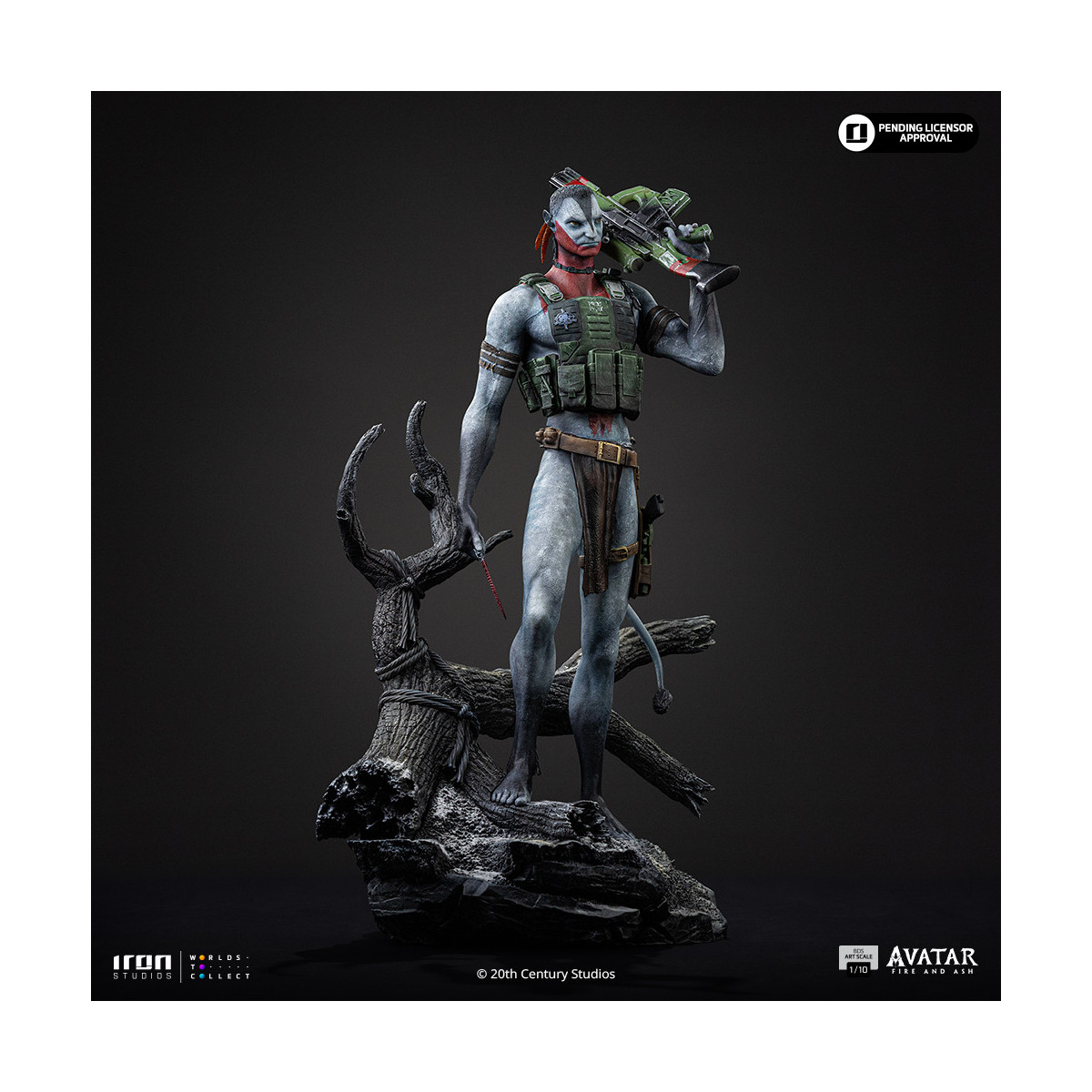 Iron Studios - Miles Quaritch Arte Escala 1/10 - Avatar 3: Fuego y Ceniza