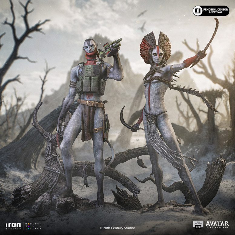 Iron Studios - Miles Quaritch Arte Escala 1/10 - Avatar 3: Fuego y Ceniza