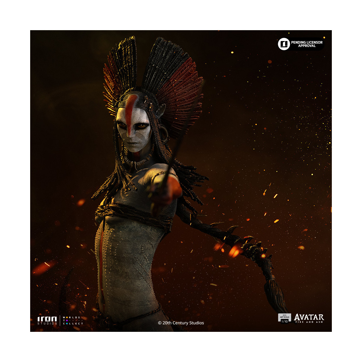 Iron Studios - Varang Art Escala 1/10 - Avatar 3: Fuego y ceniza