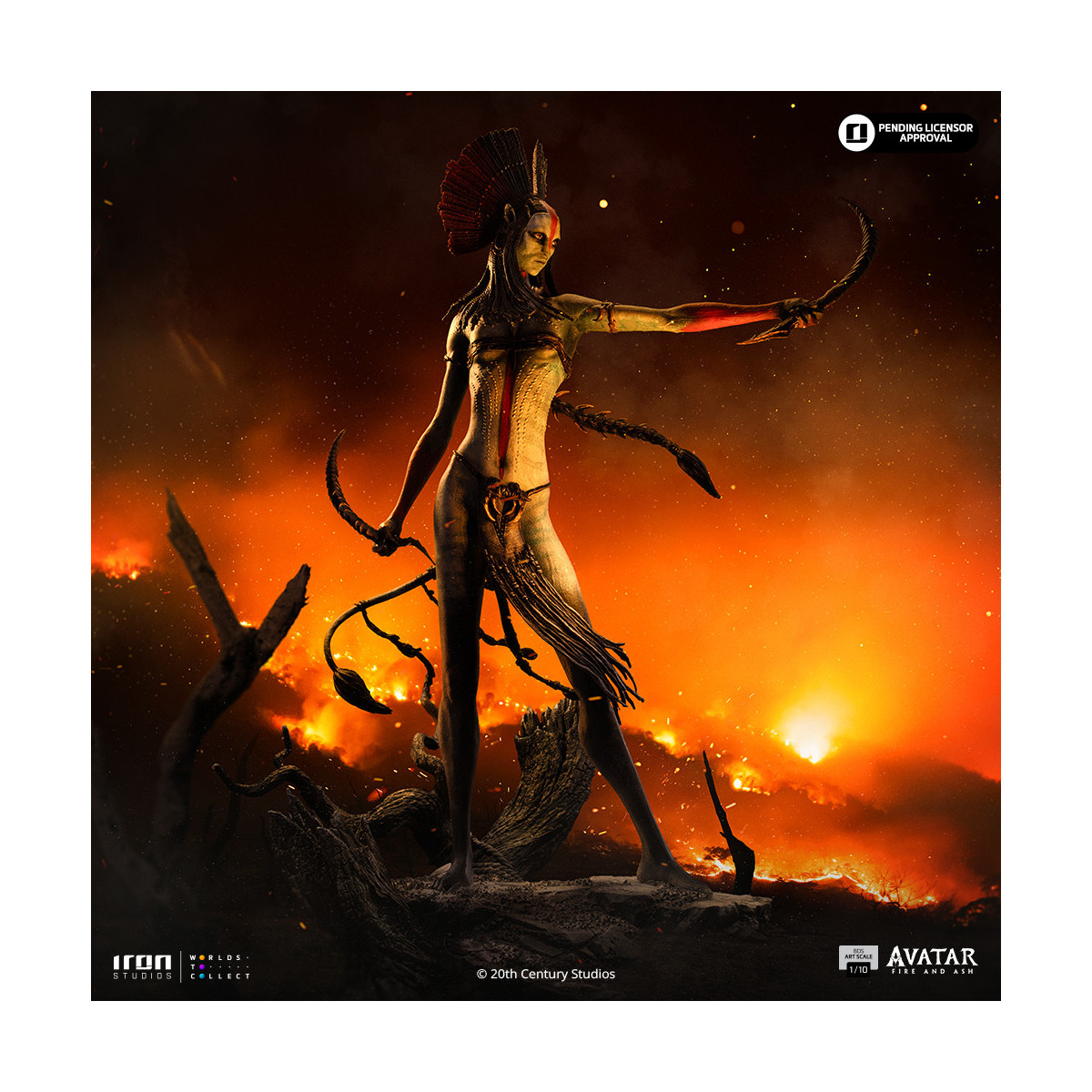 Iron Studios - Varang Art Escala 1/10 - Avatar 3: Fuego y ceniza