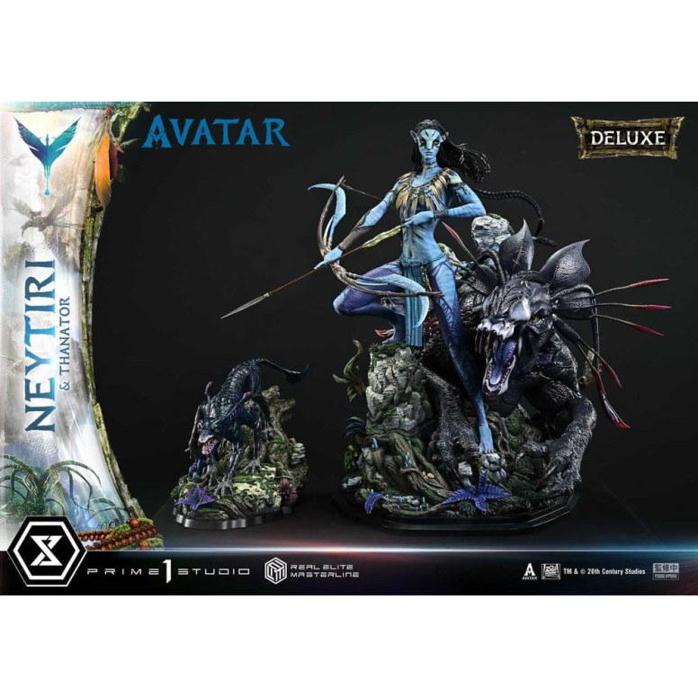 Prime 1 Studio - Avatar - Neytiri & Thanator Versión Deluxe Bonus Real Elite Masterline Series 1/4