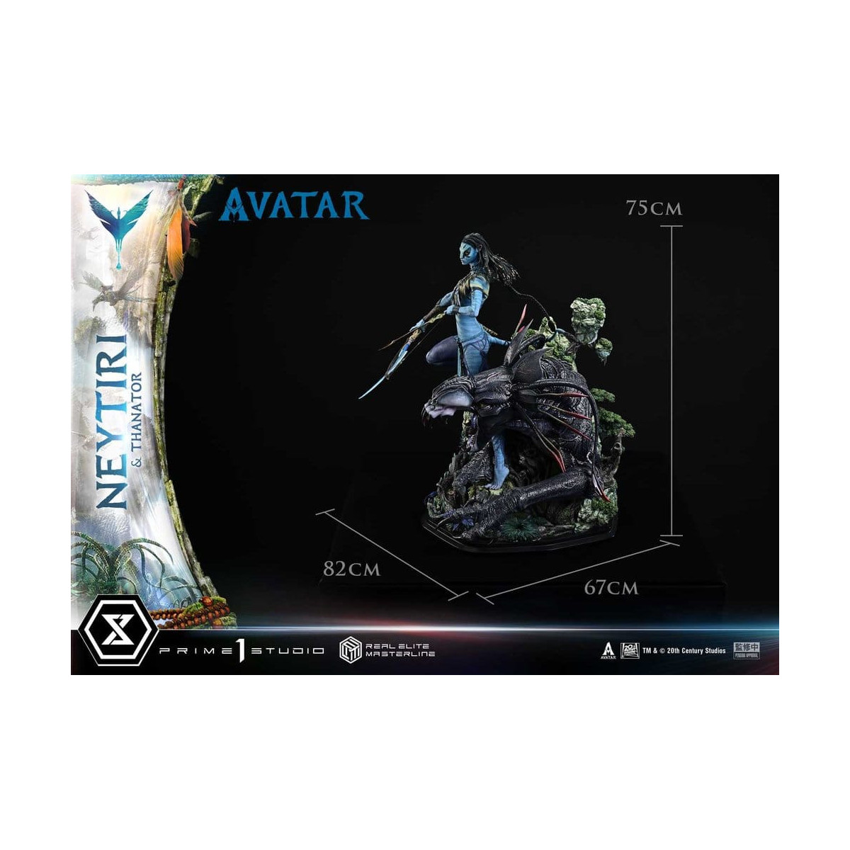 Prime 1 Studio - Avatar - Neytiri & Thanator Versión Deluxe Bonus Real Elite Masterline Series 1/4