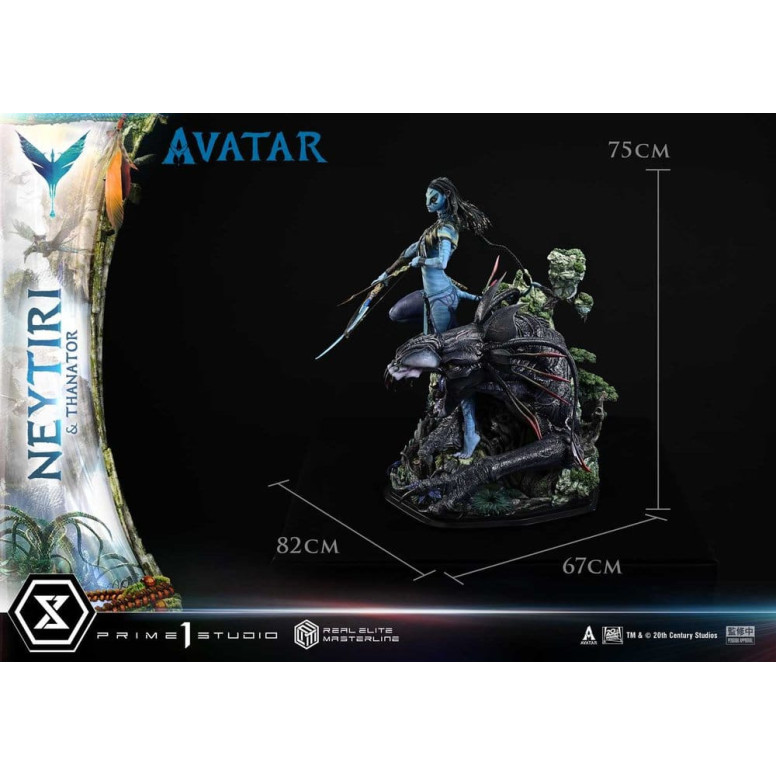 Prime 1 Studio - Avatar - Neytiri & Thanator Versión Deluxe Bonus Real Elite Masterline Series 1/4