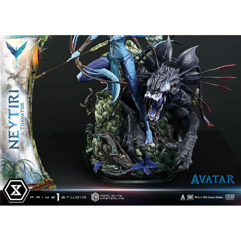 Prime 1 Studio - Avatar - Neytiri & Thanator Versión Deluxe Bonus Real Elite Masterline Series 1/4