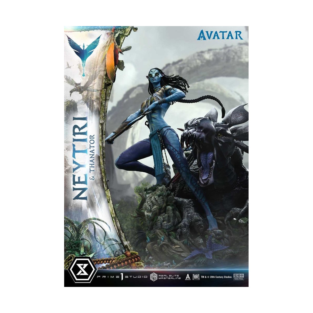 Prime 1 Studio - Avatar - Neytiri & Thanator Versión Deluxe Bonus Real Elite Masterline Series 1/4
