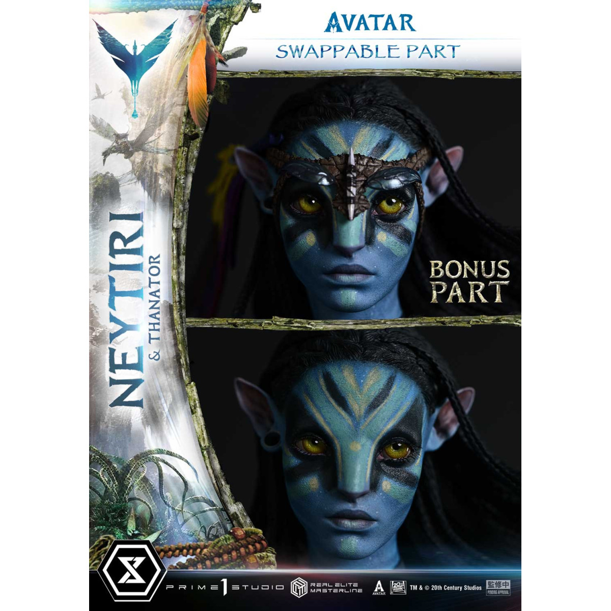 Prime 1 Studio - Avatar - Neytiri & Thanator Versión Deluxe Bonus Real Elite Masterline Series 1/4