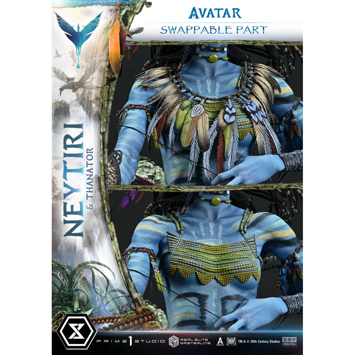 Prime 1 Studio - Avatar - Neytiri & Thanator Versión Deluxe Bonus Real Elite Masterline Series 1/4