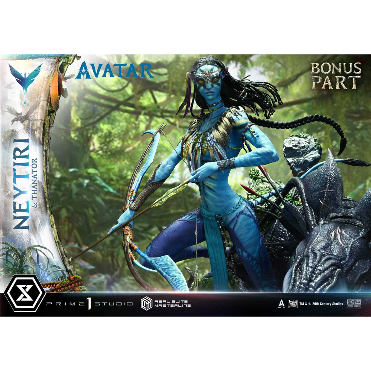 Prime 1 Studio - Avatar - Neytiri & Thanator Versión Deluxe Bonus Real Elite Masterline Series 1/4