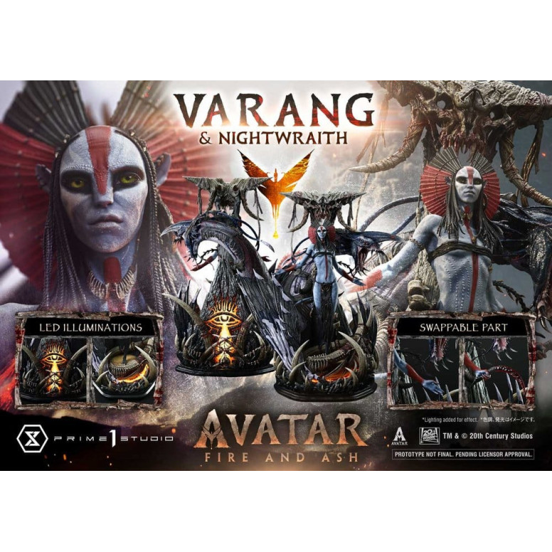 Prime 1 Studio - Avatar: Fuego y Ceniza - Varang y Nightwraith Versión Extra - Real Elite Masterline Series 1/4