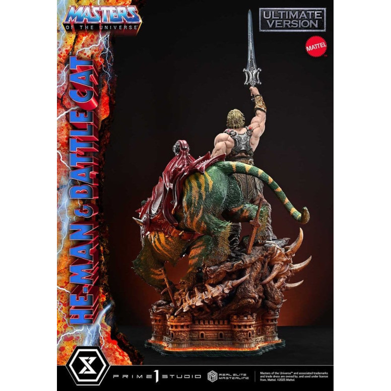 Prime 1 Studio - Masters of the Universe - He-Man & Battle Cat Ultimate Version - Real Elite Masterline Series 1/4