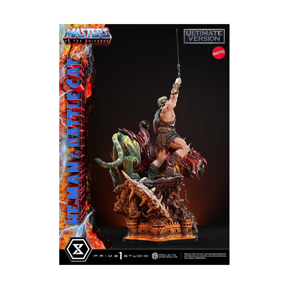 Prime 1 Studio - Masters of the Universe - He-Man & Battle Cat Ultimate Version - Real Elite Masterline Series 1/4