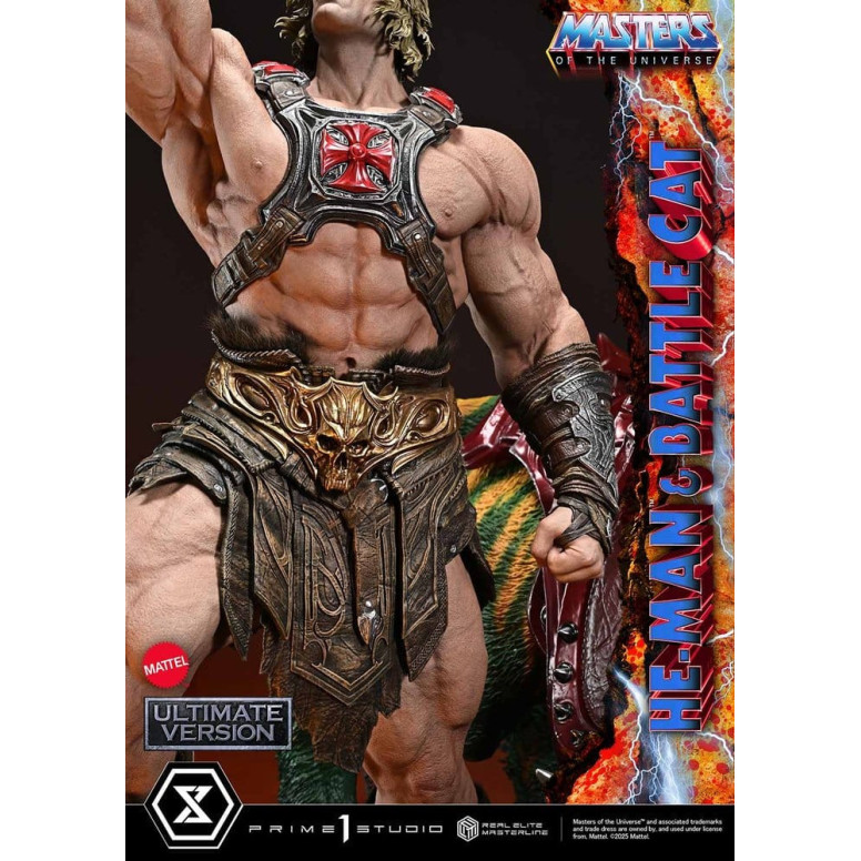 Prime 1 Studio - Masters of the Universe - He-Man & Battle Cat Ultimate Version - Real Elite Masterline Series 1/4