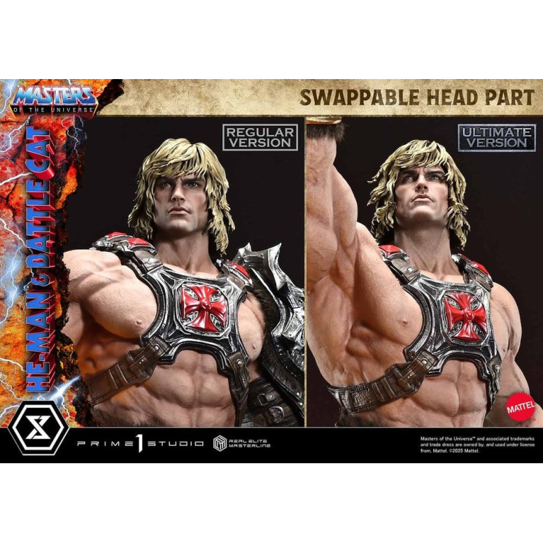 Prime 1 Studio - Masters of Universe - He-Man & Battle Cat Ultimate Bonus Version - Real Elite Masterline Series 1/4